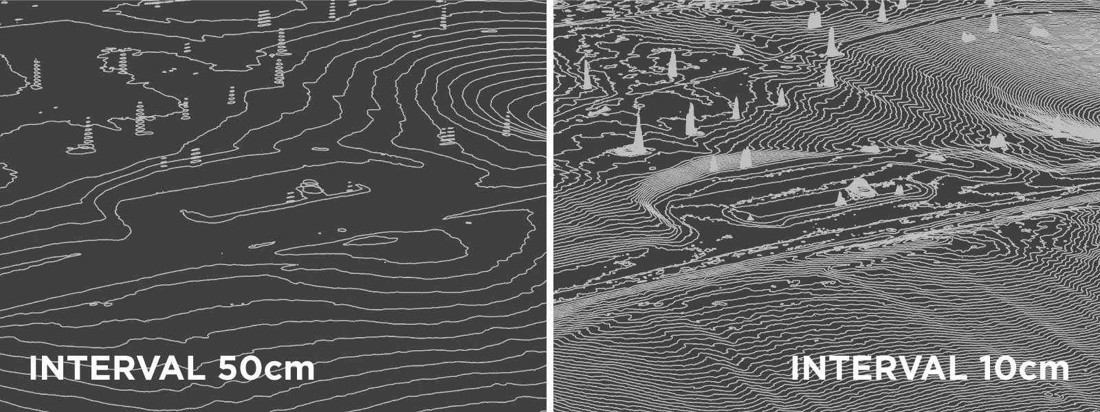 Contour-Lines-50cm-Vs-10cm-Interval