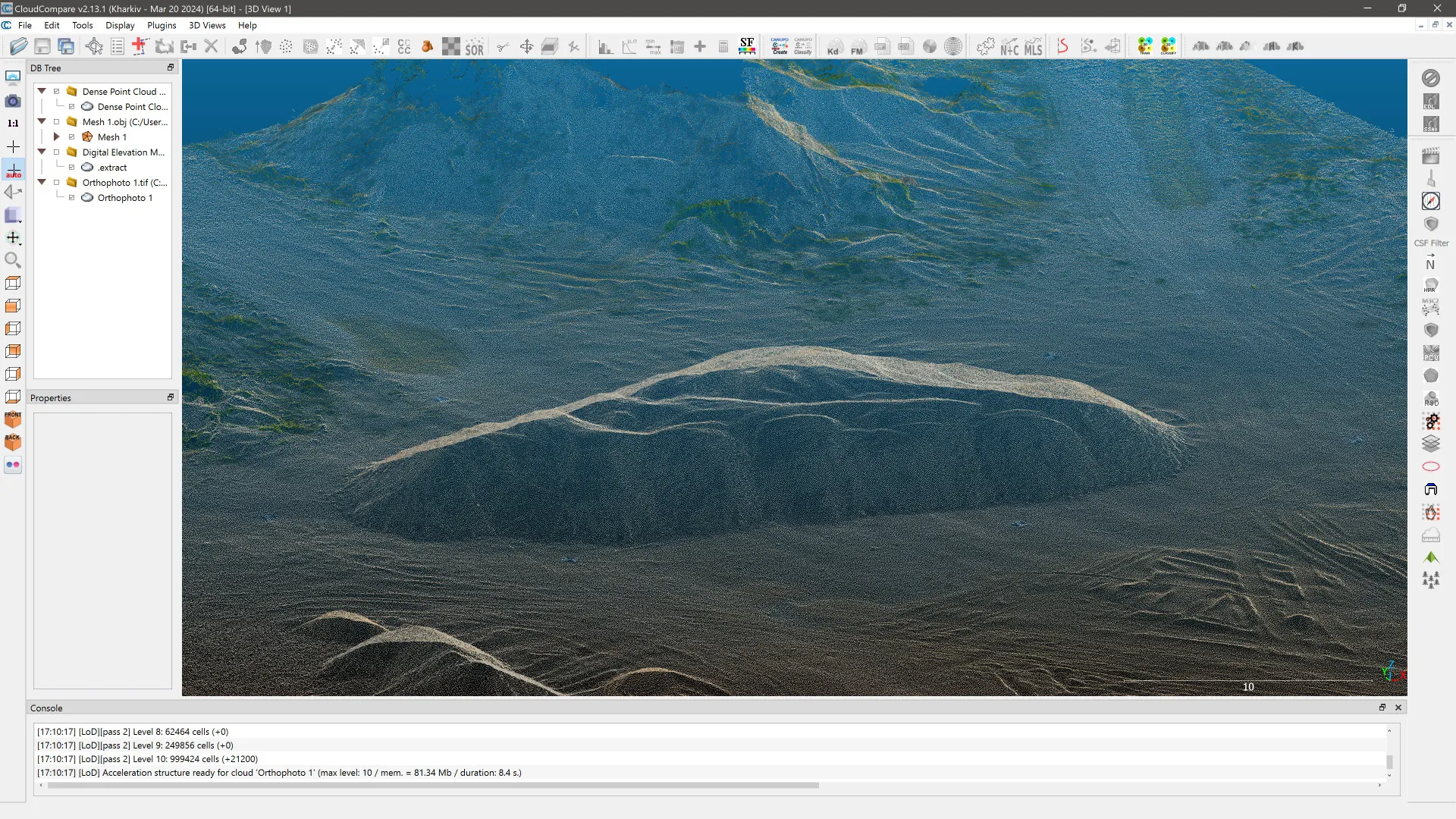Pixpro-Plugin-In-CloudCompare-Dense-Point-Cloud