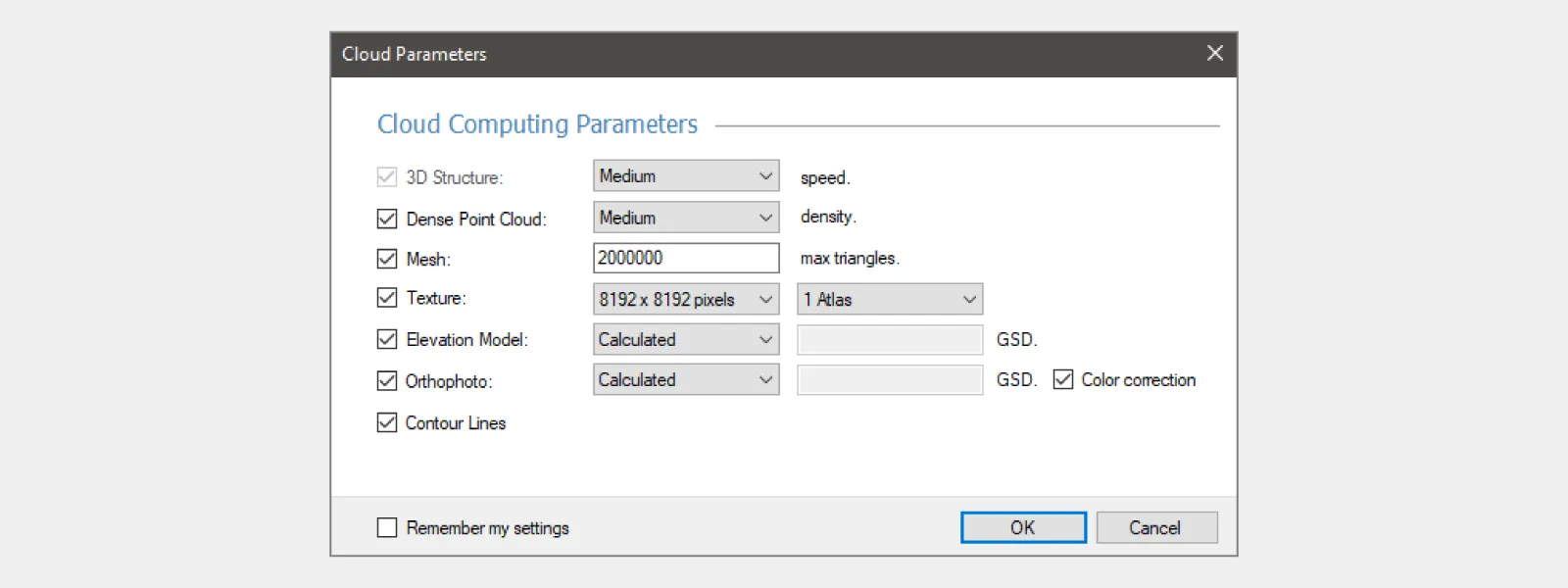 Pixpro-Cloud-Computing-Parameters