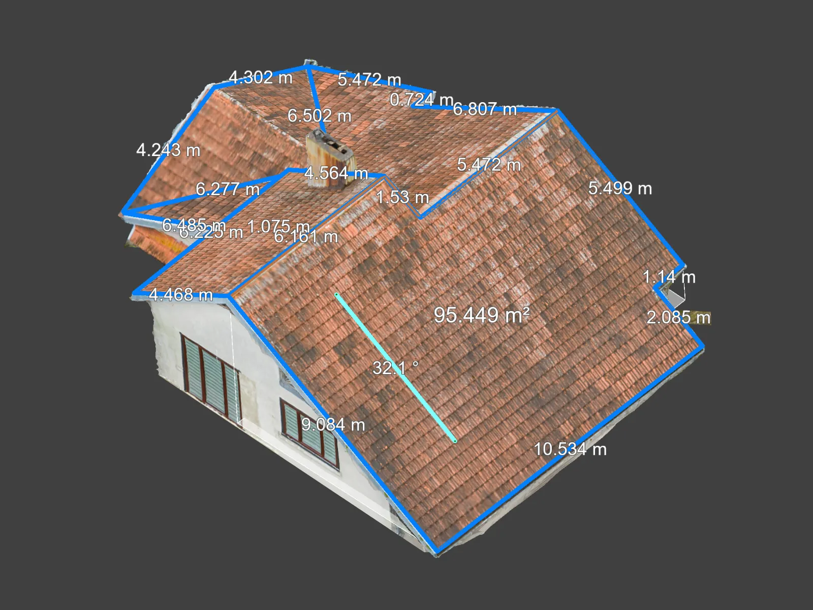 Mavic-4-Pro-Roof-Photogrammetry-Pixpro-Measurements