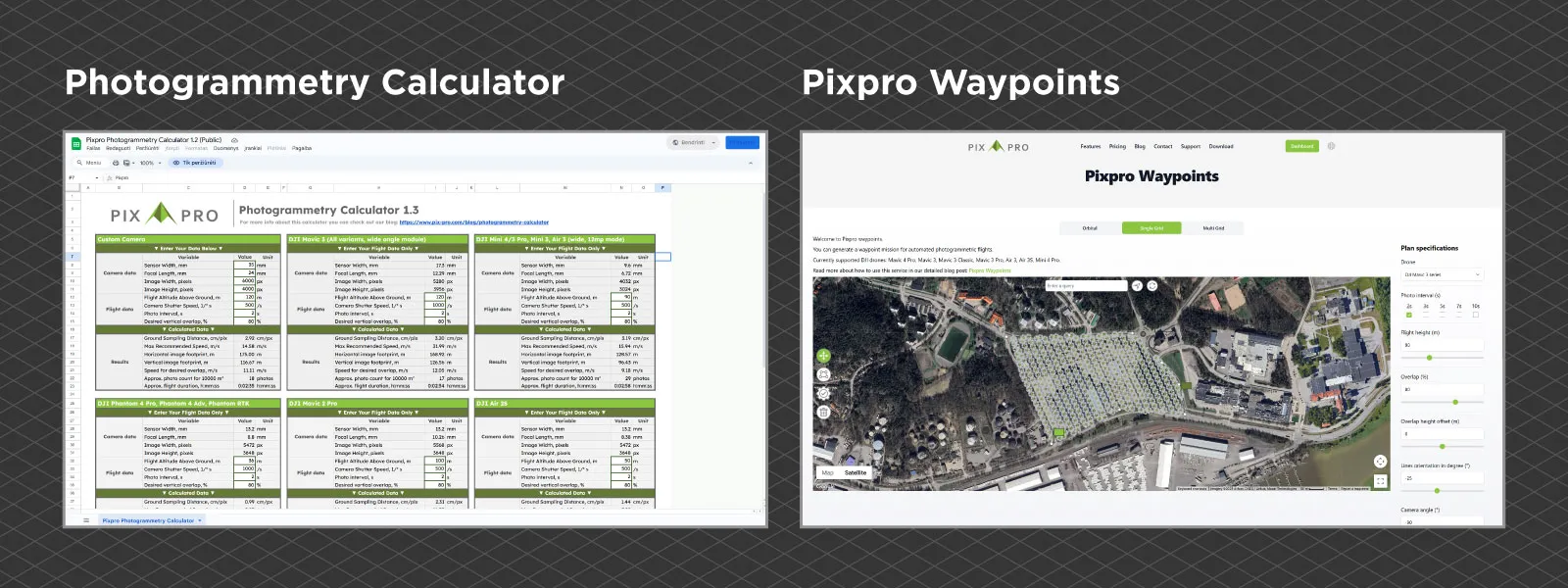 Dji-Mavic-4-Pro-Photogrammetry-Calculator-Waypoints-Flight-Planner
