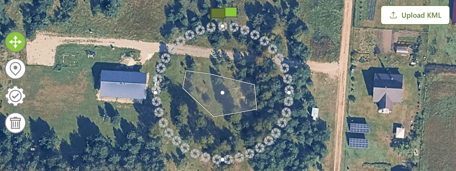 Dji-lito-x1-roof-scanning-pixpro-waypoints-with-kml-import