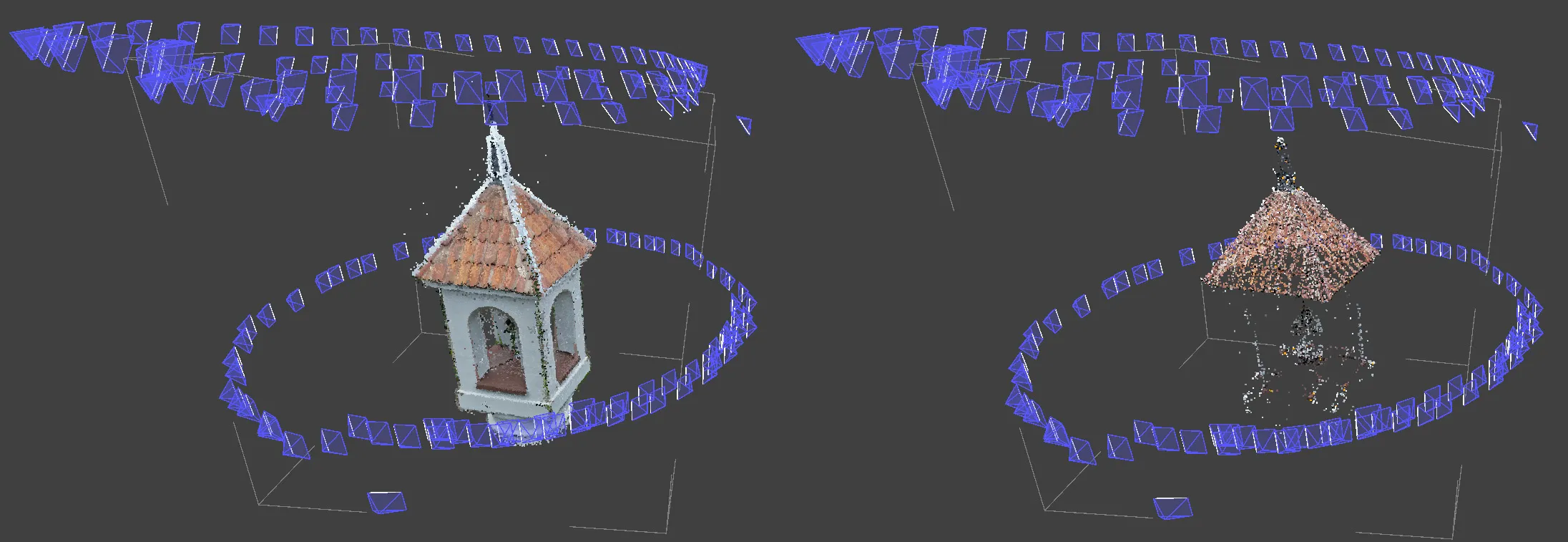 Vertical scan sparse and dense