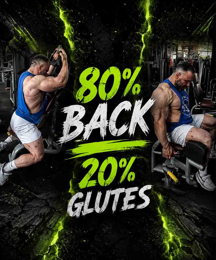 80% Back 20% glutes workout