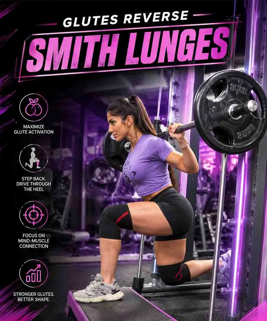 Gluteus Reverse Smith Lunges