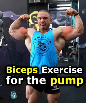 Biceps drop set for the pump