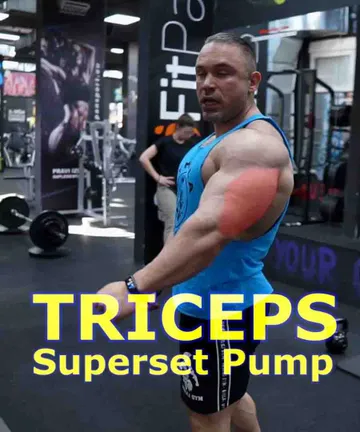 Triceps pump superset