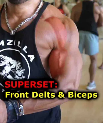 Extreme superset: front deltoids & biceps