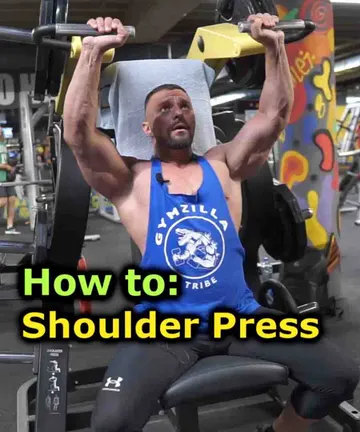 How to: shoulder press on a machine