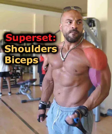 Superset: side deltoids & biceps