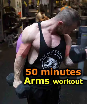 Full arms workout: 50 minutes