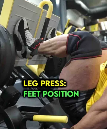 Leg press: feet position