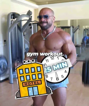 Hotel gym: upper body