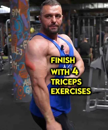 Finish with the triceps