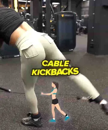 Cable glutes kickback