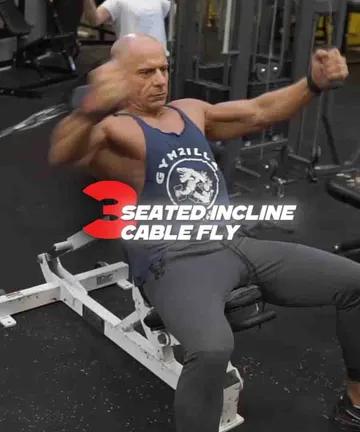 Seated incline cable fly