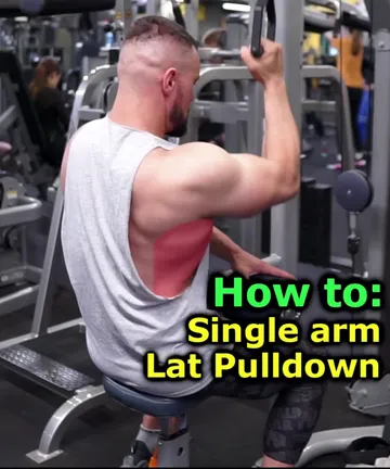 How to: single arm latissimus pulldown