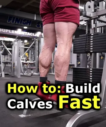 Standing calf raises routine to build calves fast