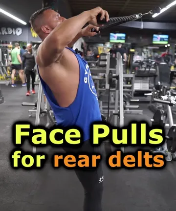 How to: face pull for rear deltoids
