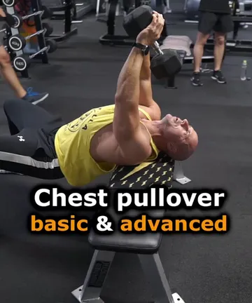 Chest dumbbell pullover - basic & advanced variation