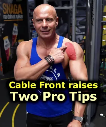 Front cable raises - 2 advanced tips