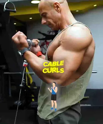 Cable Curls and the pump