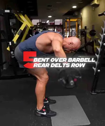 Rear Delts Barbell Row
