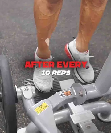 High Reps Calf Raises Set