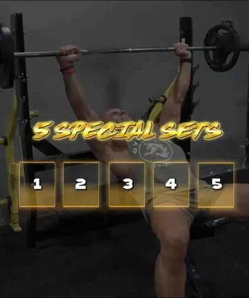 Incline Bench 5 sets routine