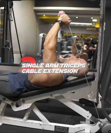 Lying single-arm cable extension