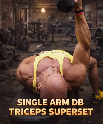 Single arm triceps extension superset