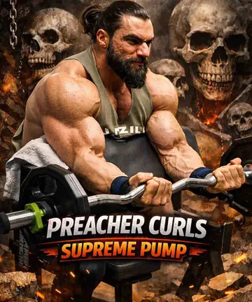 Preacher Curls pump with a band 
