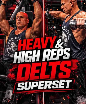 Heavy & high reps Delts superset