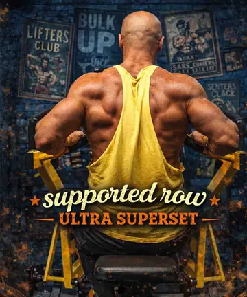 Back supported row ultra superset