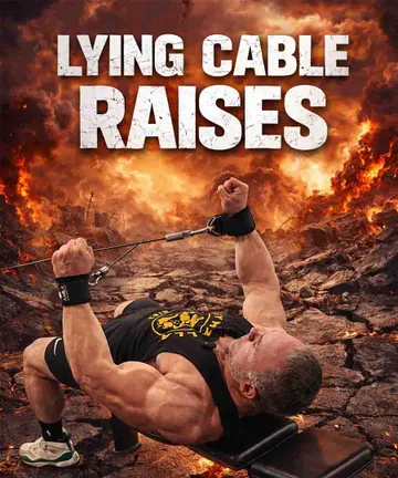 Lying cable lateral raises