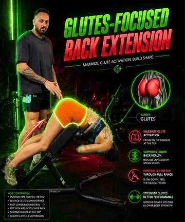 Gluteus activation - back extension