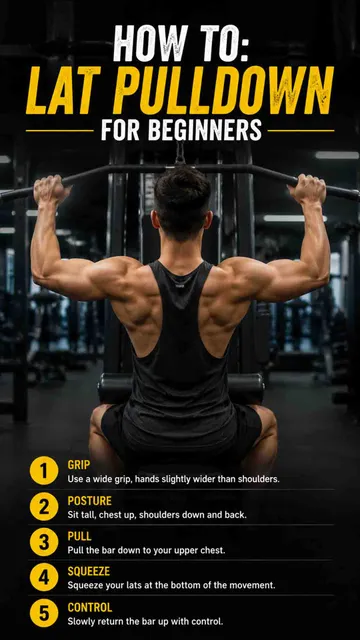 How to: lat pulldown for beginners