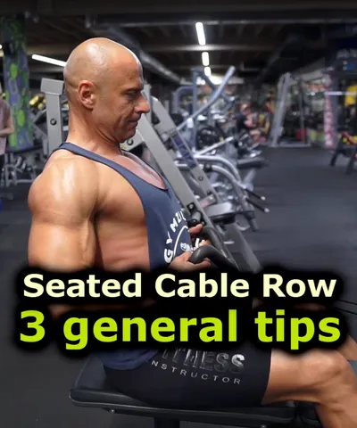 Seated cable row - 3 general tips