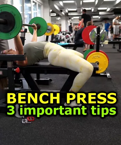 Bench Press - 3 important tips to lift heavy on a bench press