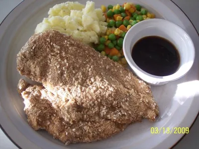 Baked Sesame Chicken With Soy Dip