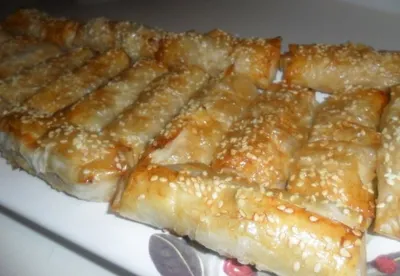 Chicken, Corn & Leek Filo Rolls