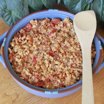 Easy Chicken Bruschetta Casserole