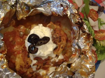 Foil Pack Taco Chicken Dinner