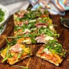 Grilled Heirloom Tomato Flatbread