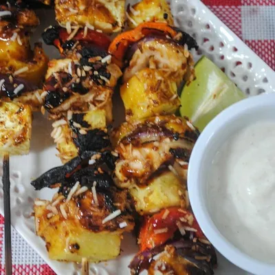 Grilled Pineapple Chicken Kabobs Recipe