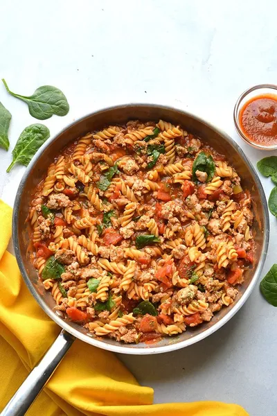 Healthy Monterrey Chicken Pasta