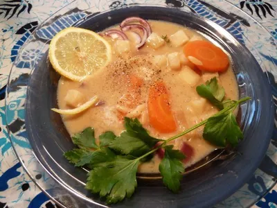 Lemon Chicken Soup With Orzo