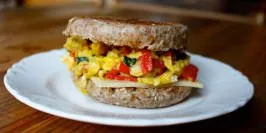 Mozzarella and Egg Breakfast Sandwich