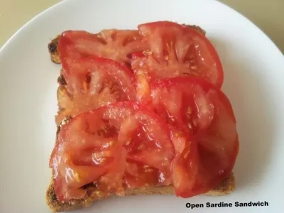 Open Sardine Sandwich