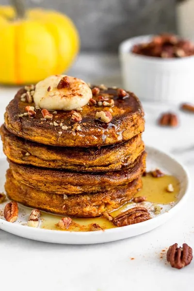 Paleo Pumpkin Protein Pancakes
